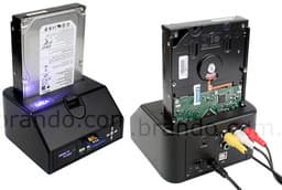 Док Brando SATA HDD Multimedia Dock заодно выполняет функцию проигрывателя 